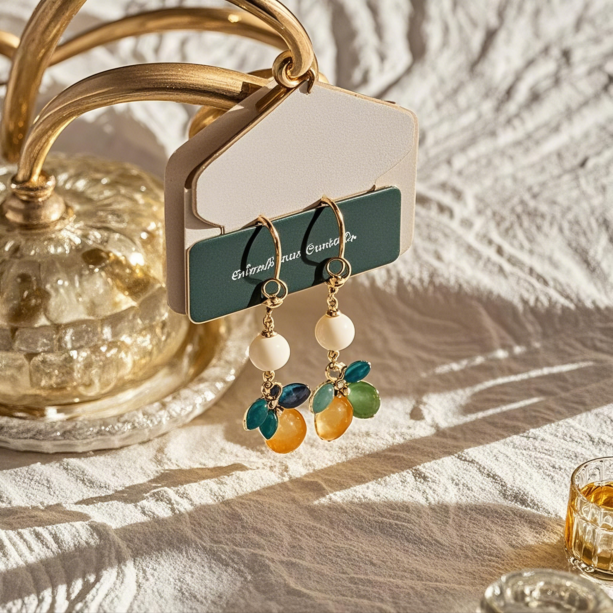 Earrings price tag display board